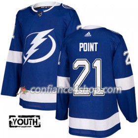Adidas Maillot de Hockey Tampa Bay Lightning Brayden Point 21 2017-2018 Bleu Authentic - Enfant